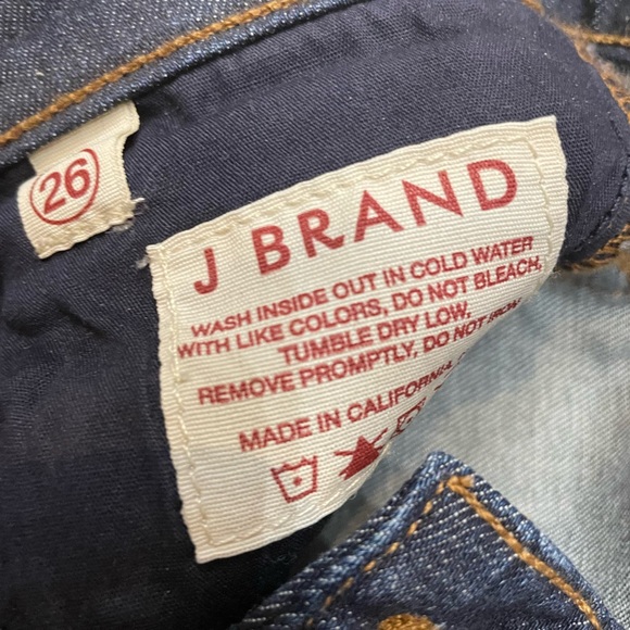 J Brand Skinny Leg Mid Rise Jeans Pure Wash 26 STYLE # 811C032 - Picture 8 of 14